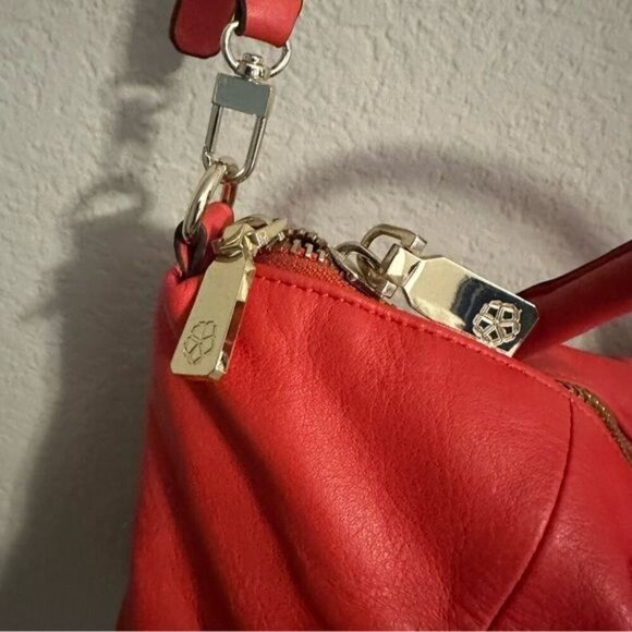 Trina Turk Red Saratoga Small Convertible Satchel - Picture 6 of 14